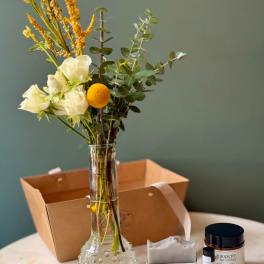Bud Vase, Soap Bar, Body Butter & Lip Balm Bundle