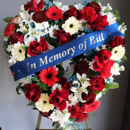 Funeral Heart Wreath 18" Heavens Heart #54