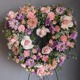 FUNERAL HEART WREATH - Lovely Moments 72