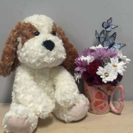 Butterfly Floral & Doggy