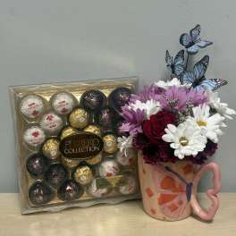 Butterfly Floral & Chocolates