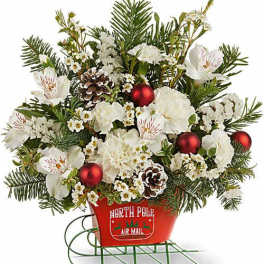 Teleflora's Santa's Sleigh Bouquet