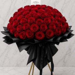 150 Red Roses Standing Bouquet