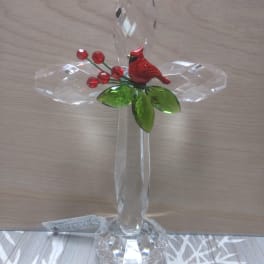 Cardinal Standing Cross