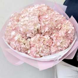 "Pink Cloud" Hydrangea Bouquet