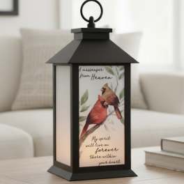 Memorial Lantern "A Message" Cardinals