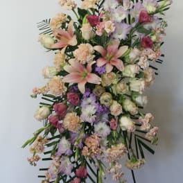 On the Angel's Wings Funeral Spray