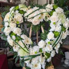 White and Green Heart