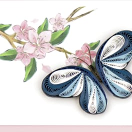 Blue Butterfly Mini Card