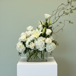 Heavenly Grace White Sympathy Arrangement