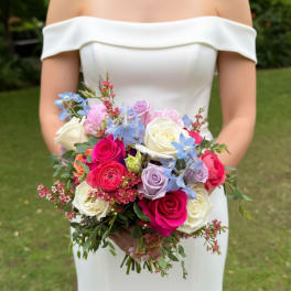 Colorful Garden Bridal Bouquet