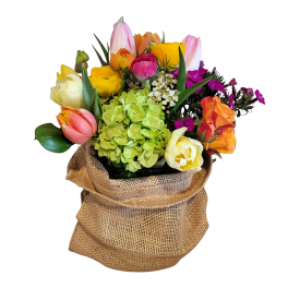 Spring Market in Burlap