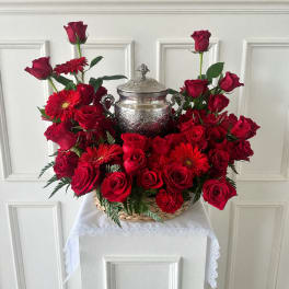 Crimson Remembrance Urn Tribute