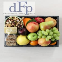 Fresh Fruit and Gourmet Nuts and Toffee Crate LOCAL
