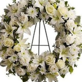 Serenity White Wreath