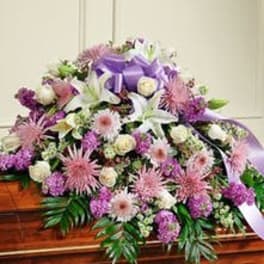 Pastel Casket Spray