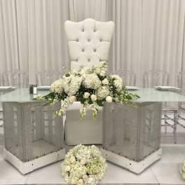 hydrangea, Roses, roses Greenery