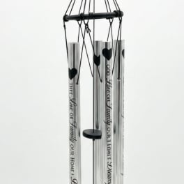 "The Love of Family is Life's Greatest Blessings" Wind Chime