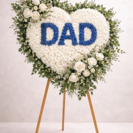 Forever Dad Heart Standing Spray