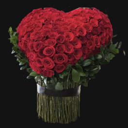 3D Standing Heart bouquet