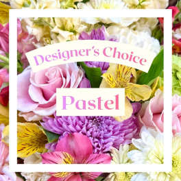 Pastel mixed bouquet with roses, chrysanthemums, and alstroemeria