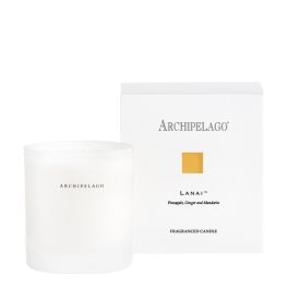 White scented candle with matching box