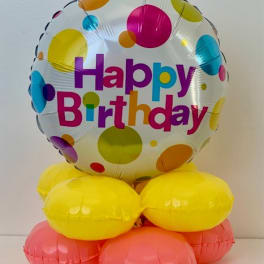 Birthday balloon bouquet Air filled Table Top