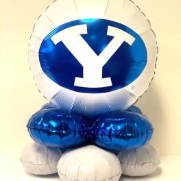 White Mylar Air Bouquet table top