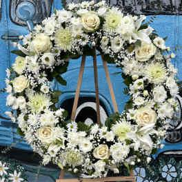 All White Wreath