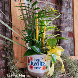 Eckert Florist's Best Teacher Cache Planter
