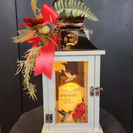 Eckert Florist's "Gone Yet Not Forgotten..." Hummingbird Lantern