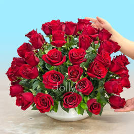Rose Quartz | 72 Long-Stem Red Roses
