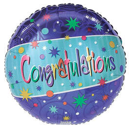 Congratulations Balloon 17"
