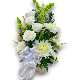Serenity in Bloom Fresh Flower Basket