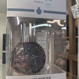 Boxed Maison Berger fragrance lamp with a dark glass bottle