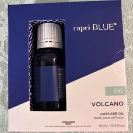 Capri Blue Volcano diffuser oil in a boxed bottle