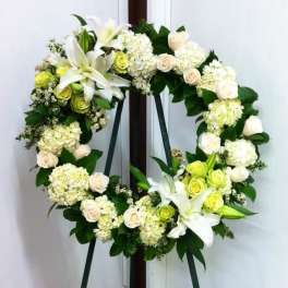 All White Wreath