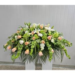Sweet Shimmer Casket Spray