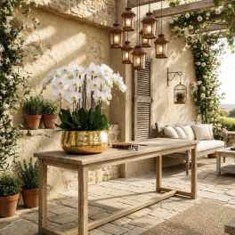 White Phalaenopsis Orchid Arrangement – 8 Stem Minimal Luxury