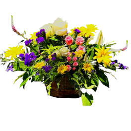 Summer Floral Forager Basket