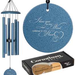 Corinthian Bells I Hear You In The Wind 27" Wind Chime - Sky Blue