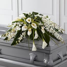Angel Wings Casket Spray