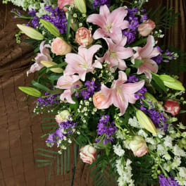 pink and lavender spray