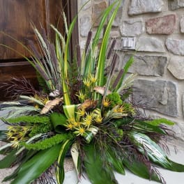 A Fisherman's Casket Spray Tribute