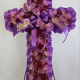 Standing Cross Wreath - Always In My Prayers