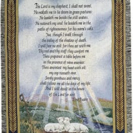 23rd Psalm Throw