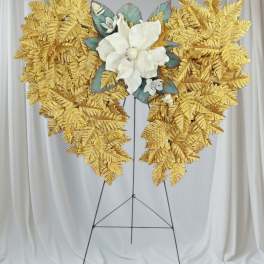 Golden Wings Standing Spray