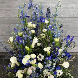 Blue Memories Urn Meadow