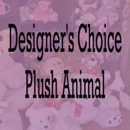 Assorted plush teddy bears and stuffed animals with large text overlay