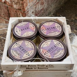 Library, Firewood, Cabernet, & Chocolate Candle Set